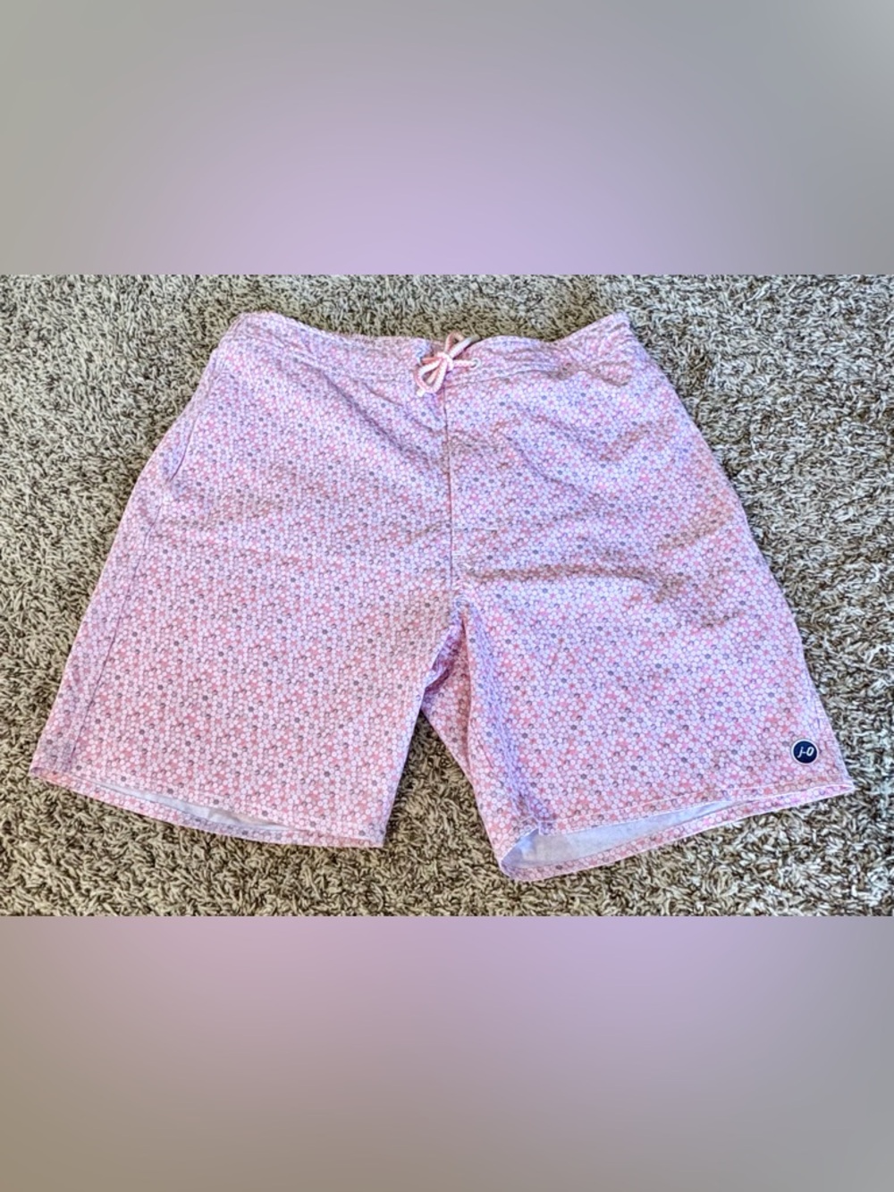 johnnie-O Half Elastic 7" Surf Shorts -  "Jaco" or "Taffy" floral print - Medium